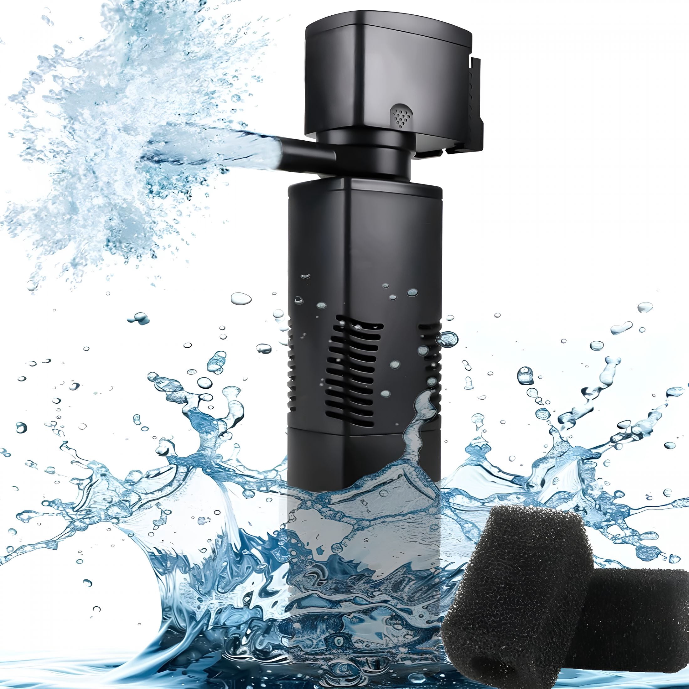 HIBIBUD Aquarium Filter for 55-150 Gallons Tank, Internal Fish Tank Filter, Powerful Pump Submersible for Large Fish Tanks, Aeration Deodorization Wave Making Decontamination Filter System