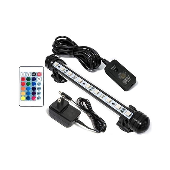 HIBIBUD Aquarium Light,16-Color LED Fish Tank Light with Adjustable Modes,IP68 Waterproof Fish Tank Bubbler