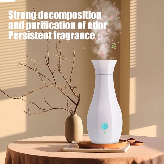 HIBIBUD Aroma Diffuser-Waterless,Usb-Powered Essential Oil Machine for Large Rooms,Offices&Yoga Studios,500 Sq. Ft Coverage (Blue)