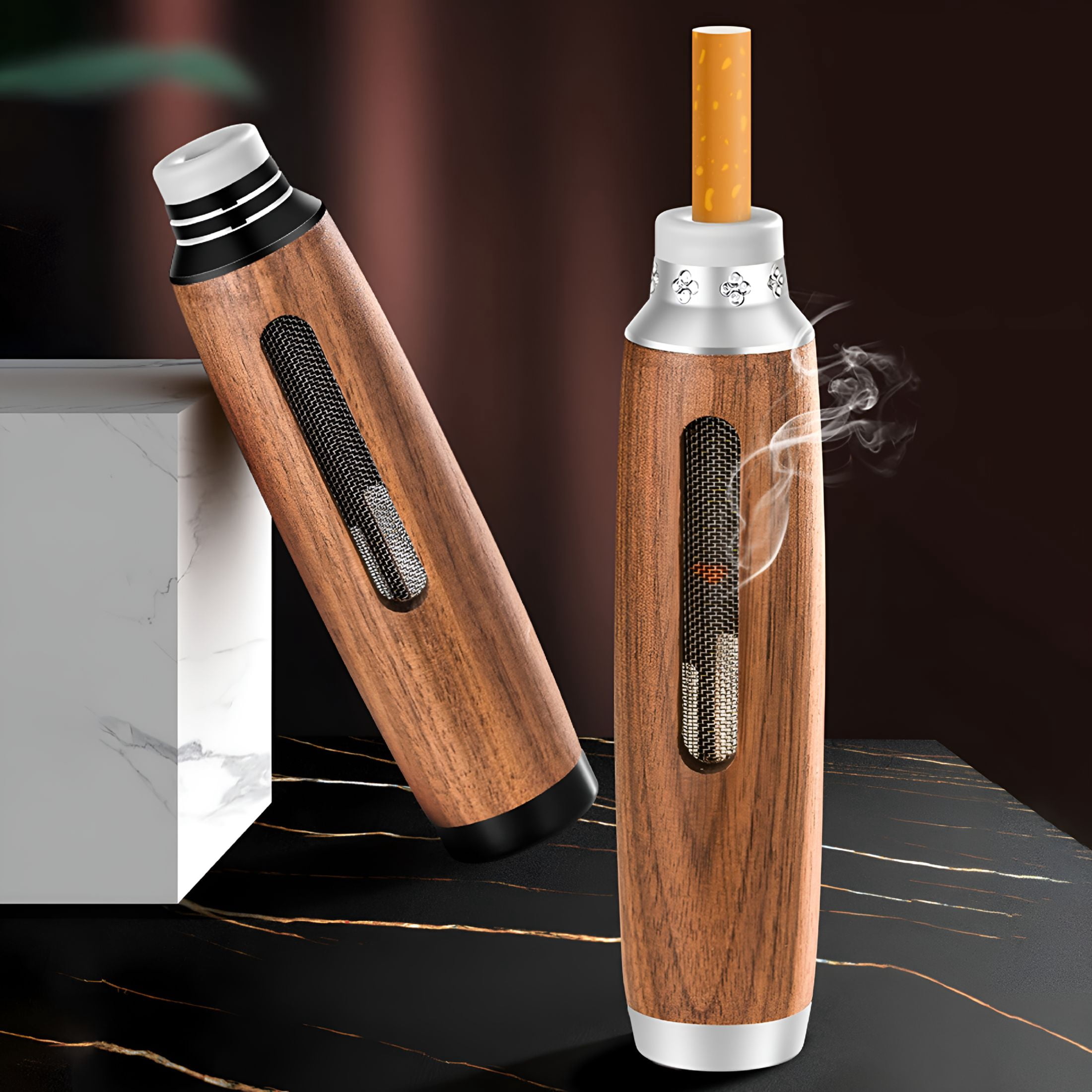 HIBIBUD Ash Organizer Heat Insulation Anti-scald Safe Dust-free Ashtray ...