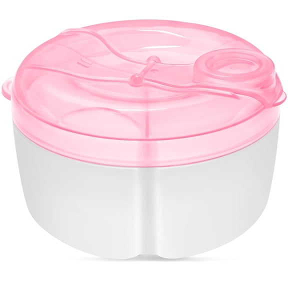 HIBIBUD Baby Formula Dispenser on the Go,Formula Container to Go,Non-Spill Rotating Three-Compartment Formula Dispenser and Snack Storage Container for Infant Toddler Traveling