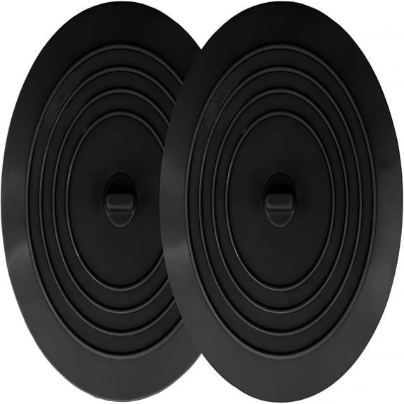 HIBIBUD Bathtub Drain Stopper 2 Pack,5 Inches Silicone Tub Stopper Shower Drain Cover,Bath Tub Plug Hair Stopper,Universal Flat Suction Bath Accessories