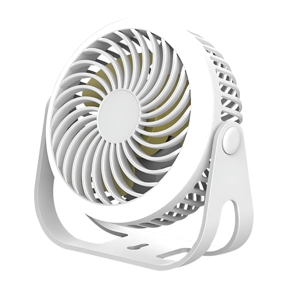 HIBIBUD Bedside Fans Mini Fan Outdoor Portable Desktop Fan With Night Light High Wind Silent Charging Small Fan Portable Fans Small Fans Table Fans Fans White
