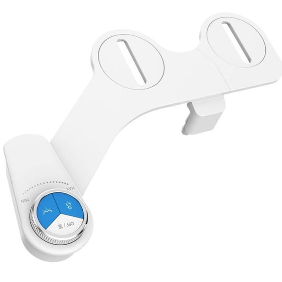 HIBIBUD Bidet Attachment for Toilet Seat,Non-Electric Cold Water Bidet with Pressure Controls,Dual Nozzles for Frontal & Rear Wash,Retractable Self-Cleaning for Female & Old