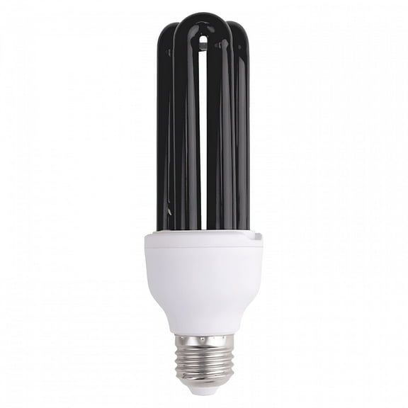 HIBIBUD Black Light Bulb E27 40W,UVA 365NM,CFL Ultraviolet Light Lamp,Black Light Bulb,Decorative Light for Neon Party Halloween Evenings