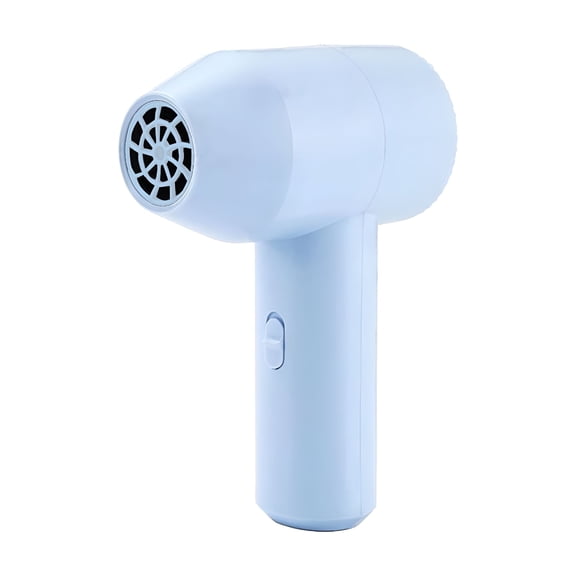 HIBIBUD Blue Mini Hair Dryer Wireless Cool Air Blower Cold Air Setting for Hair Styling Color Painting Cooling Tool Plastic Mini Hair Dryer Portable Blower Travel Beauty Accessory Hair Tool Blue