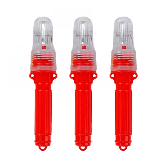 HIBIBUD Boat Flares, LED Flare For Boating Light, Electronic Distress Flare Day Night Flare Signal Kit For Fishing, Buoys, or Boats, Red, 3 PCS