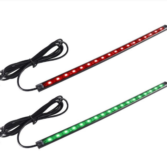 HIBIBUD Boat Navigation Lights LED, Red and Green Boat Lights LED Waterproof, Marine Navigation Bow Light for Night Fishing, Boating, Navigating, Lighting, Fits for Pontoon, Bass & Jon Boats, Yacht
