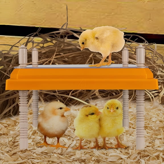 HIBIBUD Brooder Heater for Chicks with Cleaning Plate,Safe Dc Powered Ducklings Brooder Heating Plate Poultry Coop Heater Chicks Warmer Chicks Adjustable Height And Angle