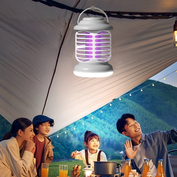 HIBIBUD Bug Zapper,Outdoor Mosquito Killer Lamp,Portable Bug Zapper,Rechargeable Camping Bug Zapper,Cordless Bug Zapper for Tent,Camping Gear Must Haves