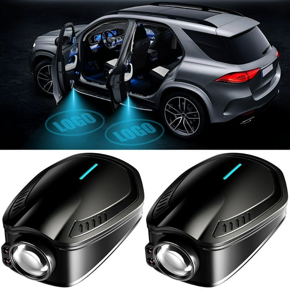 HIBIBUD Car Door Logo Projector Lights, Rechargeable, HD Welcome Light for Nighttime Car Door Illumination