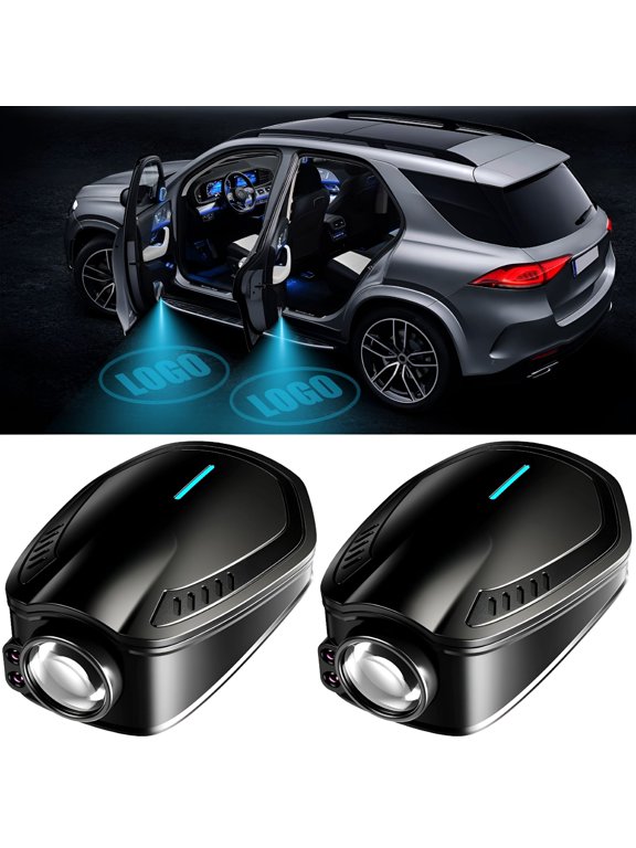 Car Door Logo Projector Lights, Rechargeable, HD Welcome Light for Nighttime Car Door Illumination