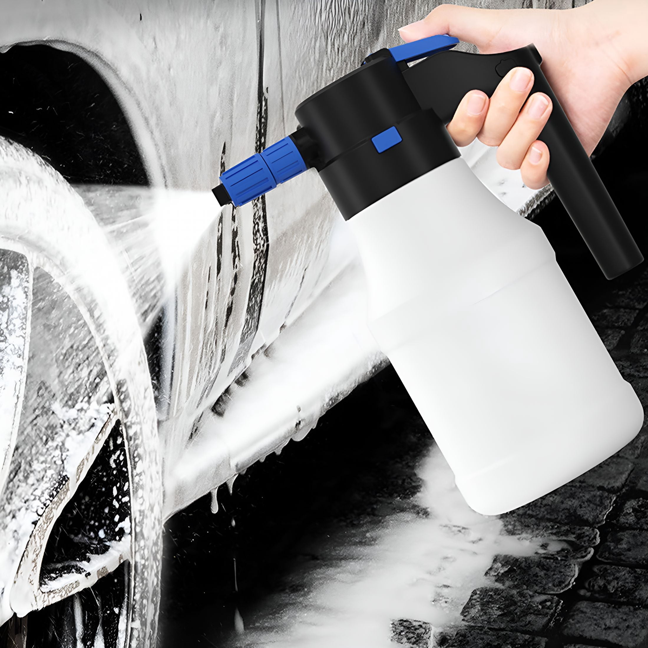 CURYMAY Car Wash Foam Spray, Electric Sprayer, 1.5L Pressure Washer Cannon, Home Tool