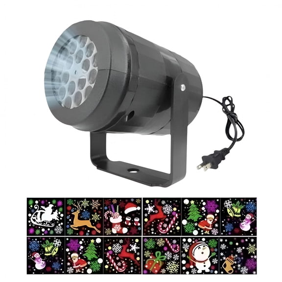 HIBIBUD Christmas Snow Projector Lights Outdoor,Led Rotating Snowfall Show Lights Moving Patterns Landscape Lights for Xmas Holiday Party Garden Patio Indoor Home Decoration