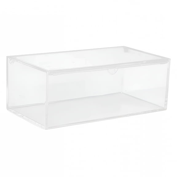 HIBIBUD Clear Acrylic Dryer Sheet Holder with Lid, Laundry Room Organizer Container for Dryer Sheets, Transparent Storage Dispenser Box