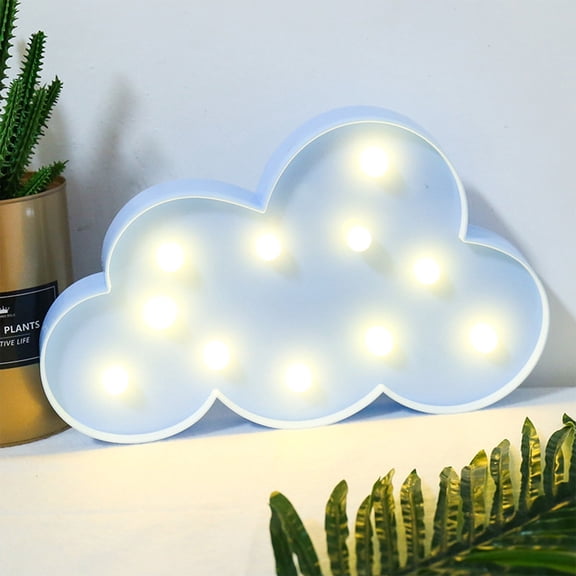 HIBIBUD Cloud Decor - Battery Powered Cloud Night Light for Kids' Bedroom and Room Decor Cloud Lights