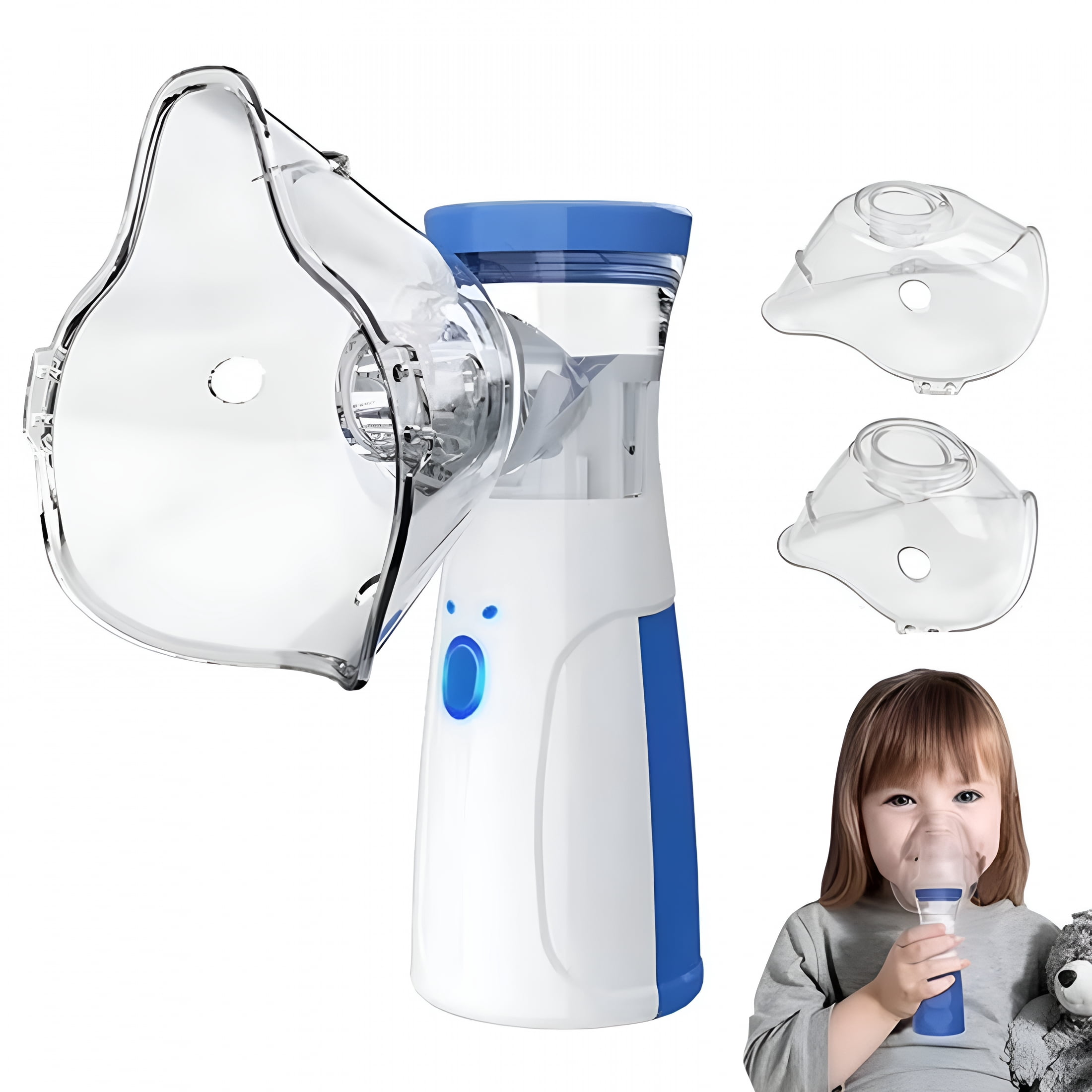 HIBIBUD Compact Portable Humidifier,Mesh Humidifier,Auto-Cleaning Handheld Humidifier,Rechargeable Diffuser Humidifier for Respiratory Problems,Portable Humidifier for Fast Acting Relief at Home