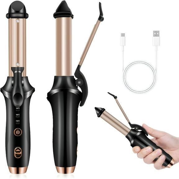 HIBIBUD Cordless Curling Iron