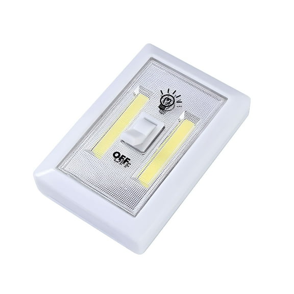 HIBIBUD Cordless LED Light Switch Night Light, Battery Operated Emergency Lamp with Magnetic Base, Luminous Wireless Illumination