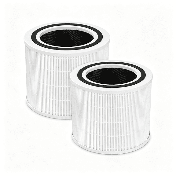 HIBIBUD Core 200S-P Replacement Filter Compatible with Core 200S Smart Wifi Air Purifier, Core 200S-Rf Air Filter, 2 Pack, Efficient Air Purifier Filter