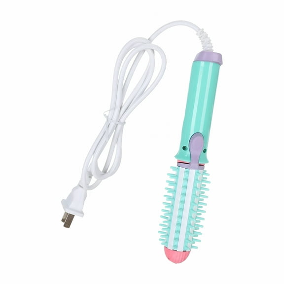 HIBIBUD Curling Mini Curling Brush For Short Hair Anti Scald Heated Round Brush Electric Hair Ceramic Hair Tool Dryers Long Lasting Instant Heat Up For All Hair Types