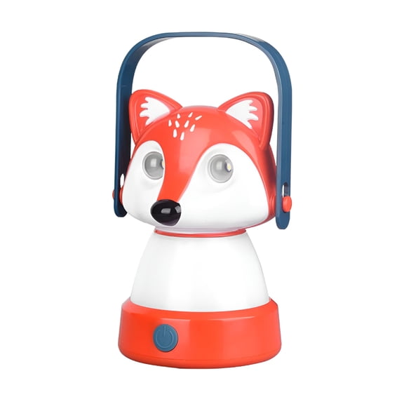 HIBIBUD Cute Red Fox LED Lantern for Kids, Portable Waterproof Outdoor Flashlight with 2 Light Modes, Camping Light for Boys Girls