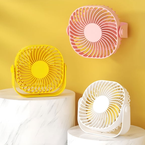 HIBIBUD Desk Fan,Box Fan,Small Fan,Small Desk Fan,Small Fans for Desk,Portable Personal Quiet Electric Fan for Home,Plastic