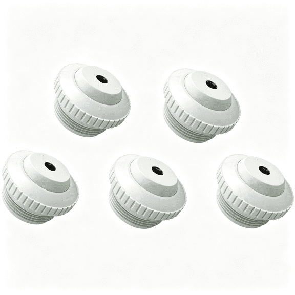 HIBIBUD Directional Flow Return Jet Fitting with Adjustable 3/8" Opening Rotating Eyeball Compatible with Pool Return Systems (5 Pack)