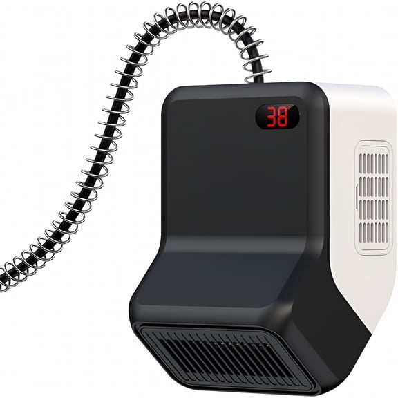 HIBIBUD Dog House Heater with Thermostat,300-600W 2 Heating Mode Pet Warmer,Wall-Mounted Design,Pet Heater with 6FT Anti Chew Cord and Safe Overheat Protection,for Dogs Chicken Coops Rabbits