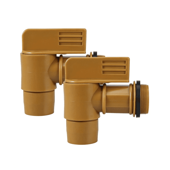 HIBIBUD Drum Faucet Polyethylene Tap 2"Barrel Faucet Replacement Spigot for 15,30&55 Gallon Drum by 2Pcs Rain Barrel Spigot