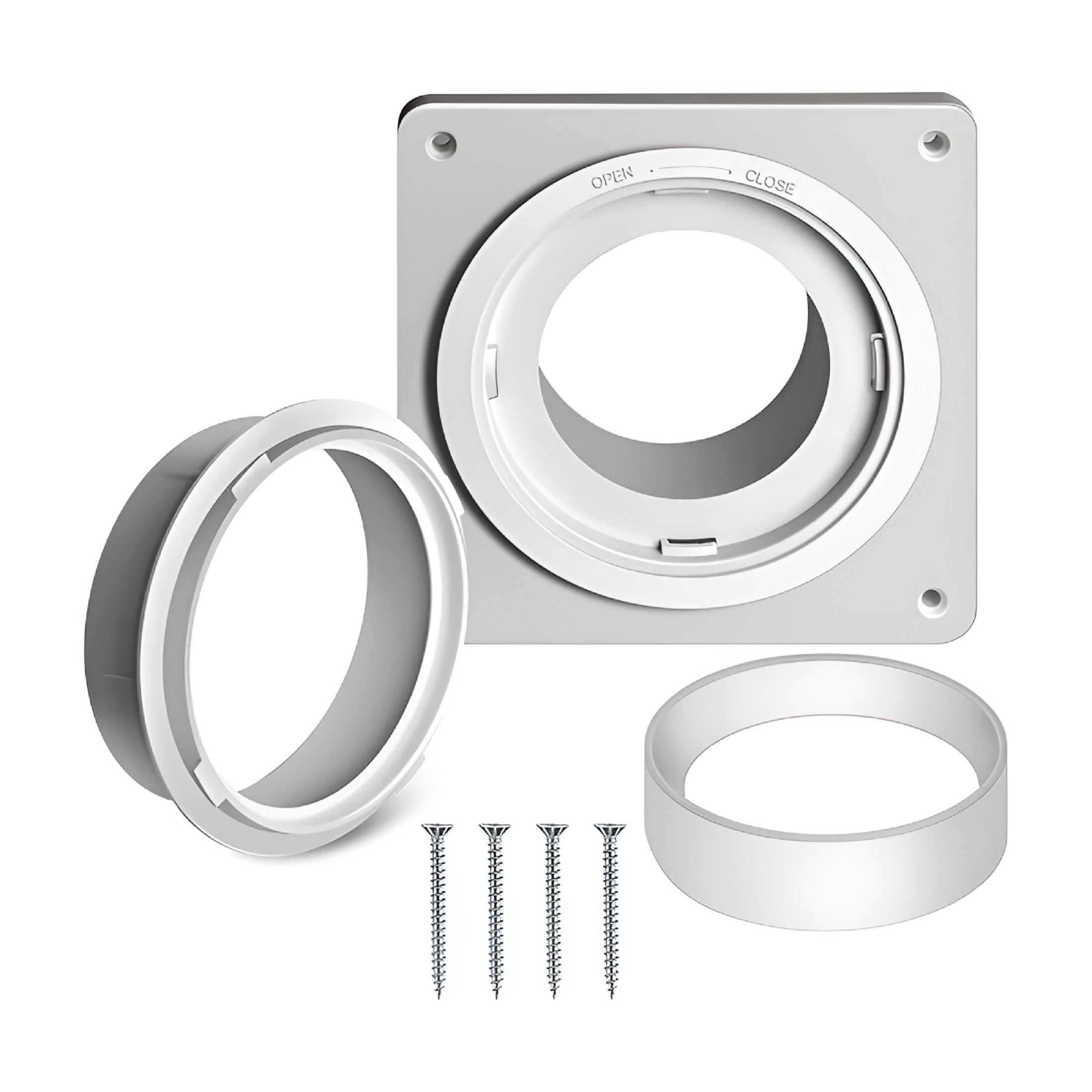 HIBIBUD Dry Vent Window Kit with Dryer Vent Hose Adjustable Window Dryer Vent Panels Quick Installation Reliable Window Vent Kit