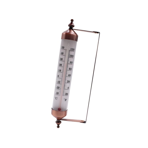 HIBIBUD Dual Scale Outdoor Thermometer 10 Inch Celsius Cordless Decor Fahrenheit Wide Range Of Applications Yard Garden