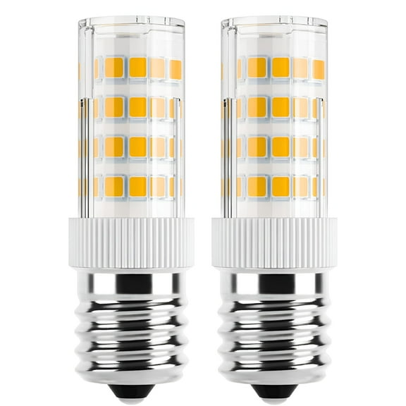 HIBIBUD E17 LED Bulb Dimmable 4W, Warm White 3000K Appliance Light, 40W Incandescent Replacement for Microwave, Range Hood, Over Stove, Intermediate Base (2 Pack)