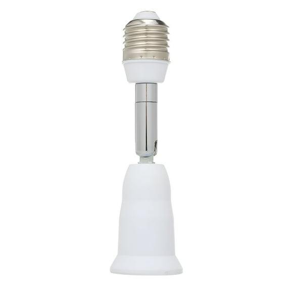 HIBIBUD E26/E27 Light Socket Extender Vertical 180Adjustable Horizontal 360Adjustable Max 60W Light Converter Socket Extender Light Bulb Extension Socket
