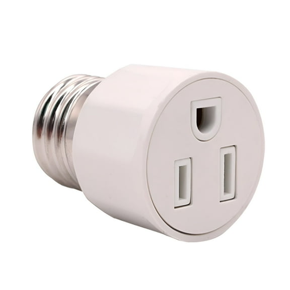 HIBIBUD E27 Light Bulb Socket Adapter Polarized Light Socket Outlet for Patio