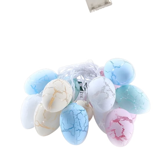 HIBIBUD Easter Eggs Small Yellow Chicken Rabbit Eggs Colorful Light Strings Holiday Theme Decoration Mini Lights String Plug in