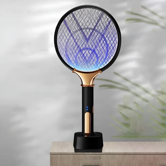 HIBIBUD Electric Fly Swatter,Electric Zapper,Mosquito Trap Lamp & Racket,Mosquito Kill Fly Zapper with Purple Light Attractant for Home Indoor Outdoor
