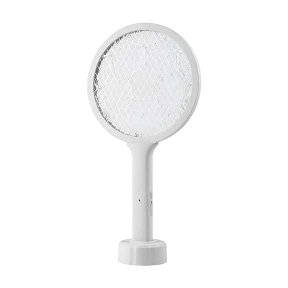 HIBIBUD Electric Fly Swatter Racket,Handheld Bug Zapper Racket,Rechargeable Mosquito Swatter,2 in 1 Smart Bug Zapper with USB Charging Dock,Mosquito Bat for Indoor Outdoor Camping