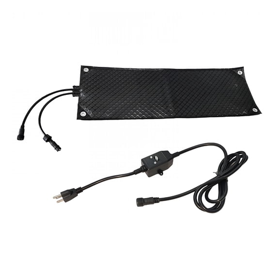 HIBIBUD Electric Heated Snow Melting Mats for Outdoor Use,Anti-Ice Melting Mat for Walkways,Driveways,Stairs and Decks,Winter Snow Removal Heating Mat with Power Cord for Steps,Sidewalks,30*10In