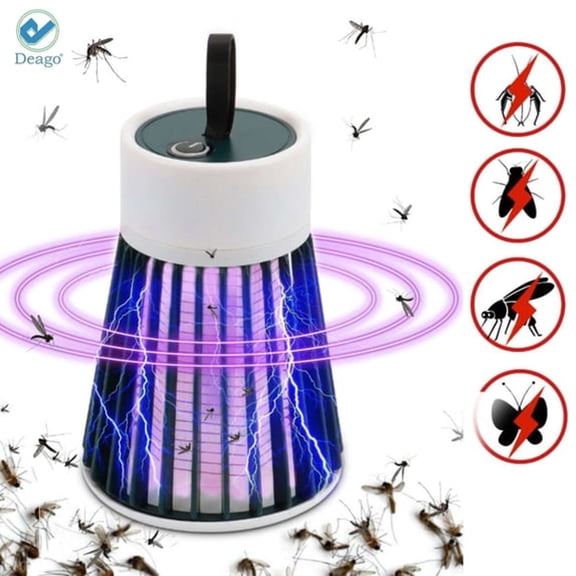 HIBIBUD Electric Mosquito Killer Lamp Indoor Led Light Usb Fly Bug Zapper Trap Control for Mosquito Insect Pest for Home Bedroom Kitchen Office Safe Effective