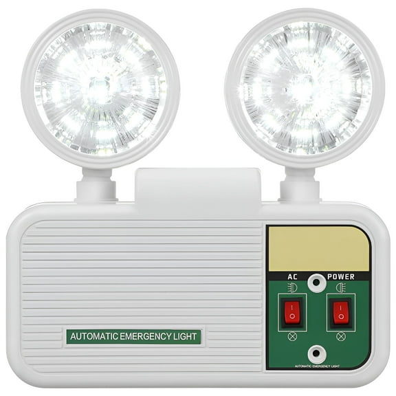 HIBIBUD Emergency Light Power Failure Light Exit Light Power Outage Lights For Stairway Hallway (US Plug)