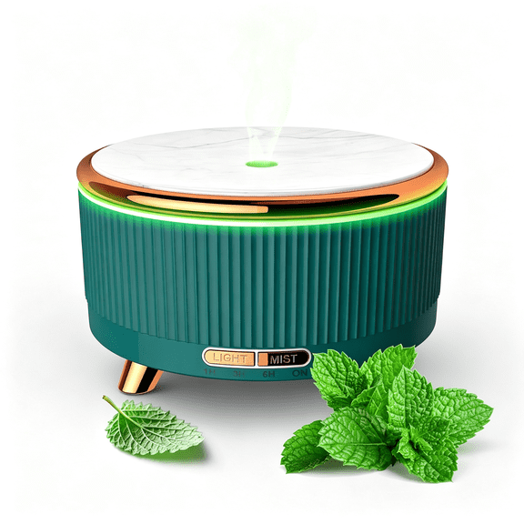 HIBIBUD Essential Oil Diffuser for Home, Diffusers for Essential Oils Large Room, 500Ml Aromatherapy Diffuser, Quiet and Auto Shut-Off Aromatherapy Diffuser, 7 Colors Changed