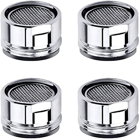 HIBIBUD Faucet Aerator Kitchen Sink Aerator Replacement Parts with Brass Shell 15/16-Inch Male Threads Aerator Faucet Filter with Gasket for Kitchen Bathroom - 4 Pack