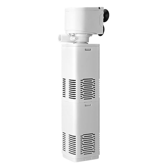 HIBIBUD Fish Tank Filter,10-40 Gallon Fish Tank Filter,6W 130Gph,Equipped with Adjustable Aeration Function.