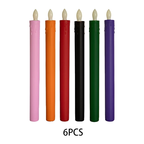 HIBIBUD Flameless Candles,0 Flameless Taper Candles with Remote,Energy-Saving and Eco-Friendly Battery Candles,Whitec