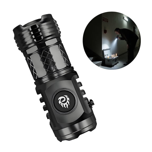 HIBIBUD 3.2" Super Bright Flashlight, Portable Pocket Light for Camping and Running