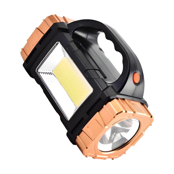 HIBIBUD Flashlights High Lumens,Front and Rear Dual Lights Rechargeable Flashlights,Seven Light Sources Flashlights for Home,Gold2