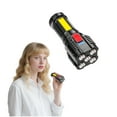 thumbnail image 1 of HIBIBUD Flashlights High Lumens,Real-Time Power Display Flashlight Camping,Four-Speed Dimming Flash Light,Black, 1 of 7