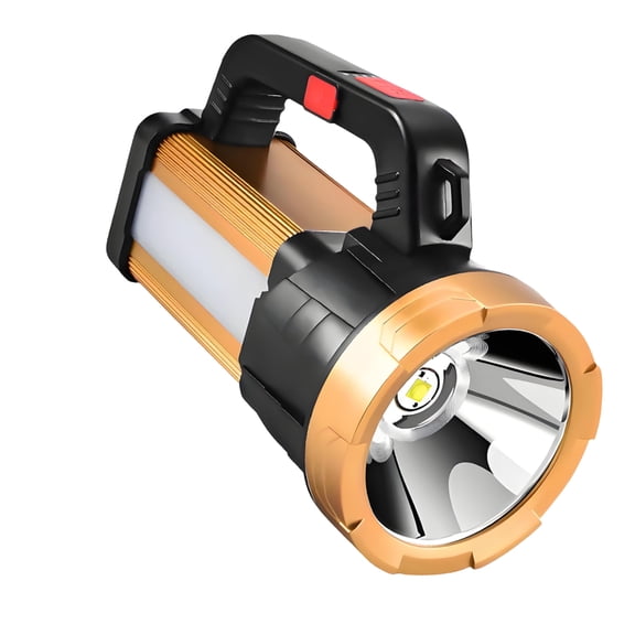 HIBIBUD Gold High Lumens Flashlight,Waterproof Long-Range Searchlight for Outdoor,Night Patrol