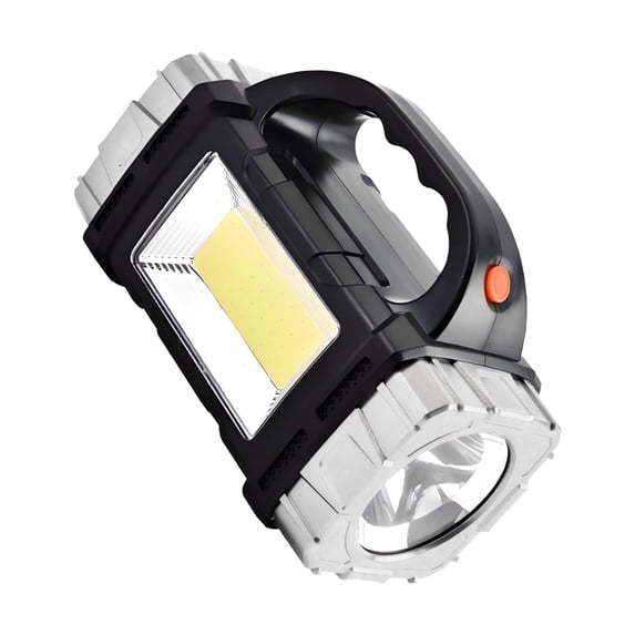 HIBIBUD Flashlights High Lumens,Seven Light Sources Rechargeable Flashlights,Front and Rear Dual Lights Flashlight Camping,Silver2
